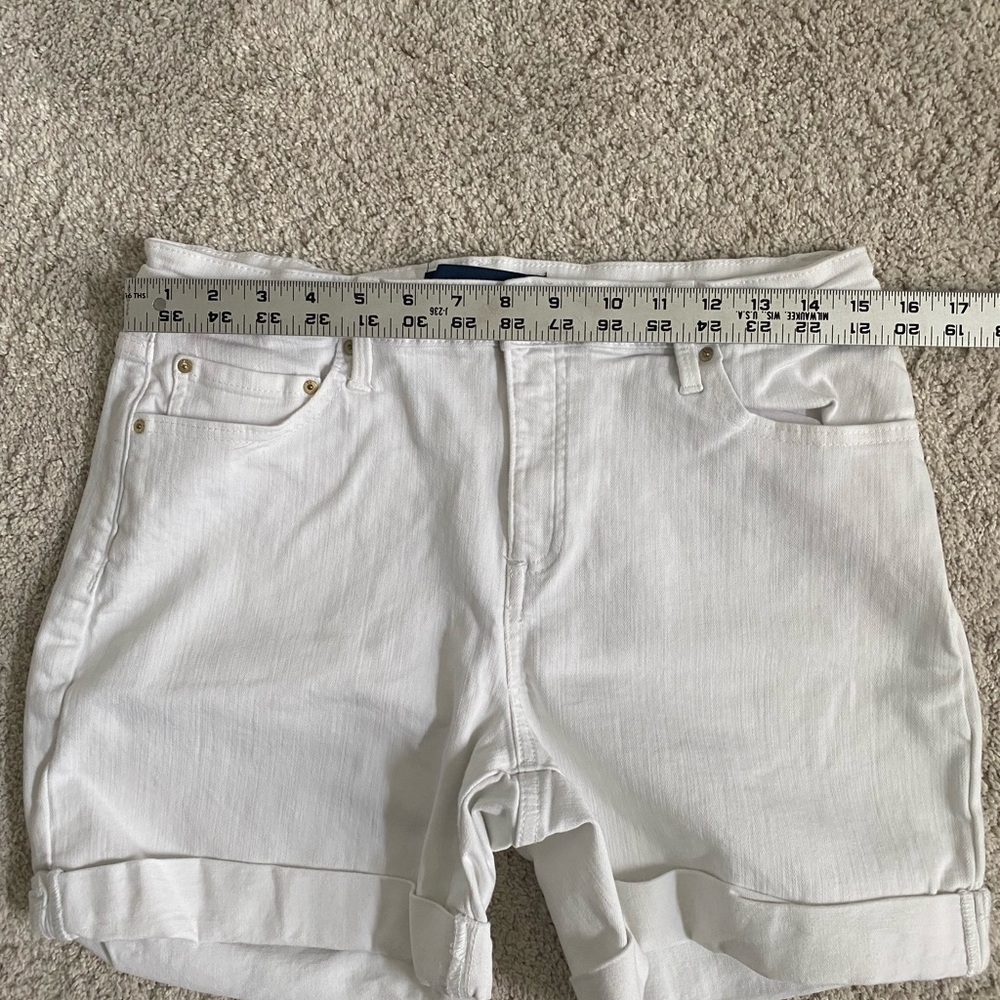 Bundle Tommy Hilfiger White, Denim & Navy Gingham Women’s Shorts Size 10 - Picture 4 of 11